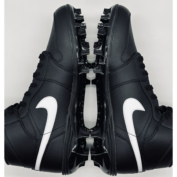 NEW Nike Jordan 1 Mid TD Football Cleats Black White FJ6805-001 Mens Size Multi - Picture 6 of 6